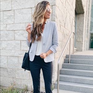 Gibson Soft Sweater Blazer notched collar